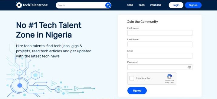 TechTalentZone Job Site Image
